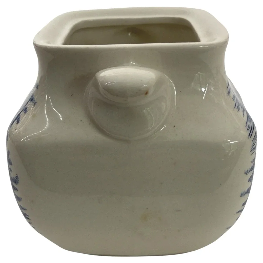 Liberty Blue Paul Revere Creamer & Betsy Ross Sugar Bowl Set England